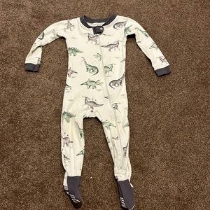 Burt’s Bees Zip Dinosaur Onesie